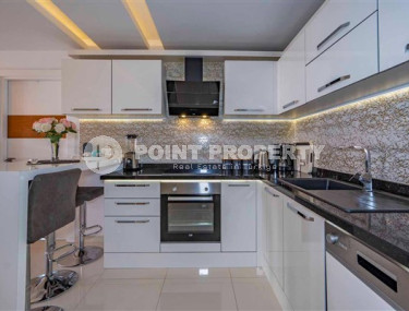 Меблированная квартира с двумя спальнями, 97м², в комплексе с инфраструктурой в центре Алании-id-2373-фото-3