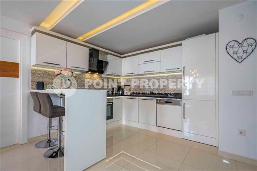 Меблированная квартира с двумя спальнями, 97м², в комплексе с инфраструктурой в центре Алании-id-2373-фото-4