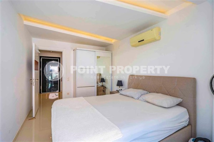 Меблированная квартира с двумя спальнями, 97м², в комплексе с инфраструктурой в центре Алании-id-2373-фото-8