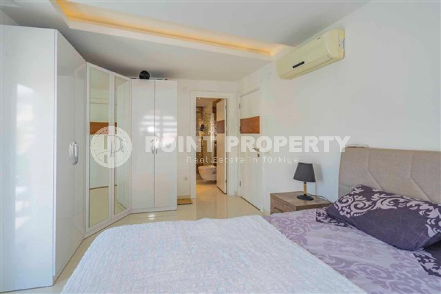 Меблированная квартира с двумя спальнями, 97м², в комплексе с инфраструктурой в центре Алании-id-2373-фото-11