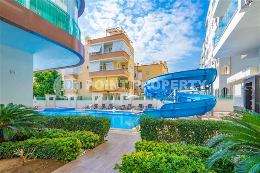 Меблированная квартира с двумя спальнями, 97м², в комплексе с инфраструктурой в центре Алании-id-2373-фото-14