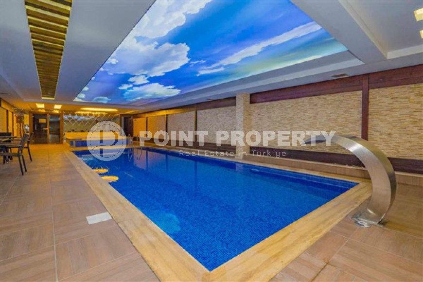 Меблированная квартира с двумя спальнями, 97м², в комплексе с инфраструктурой в центре Алании-id-2373-фото-15