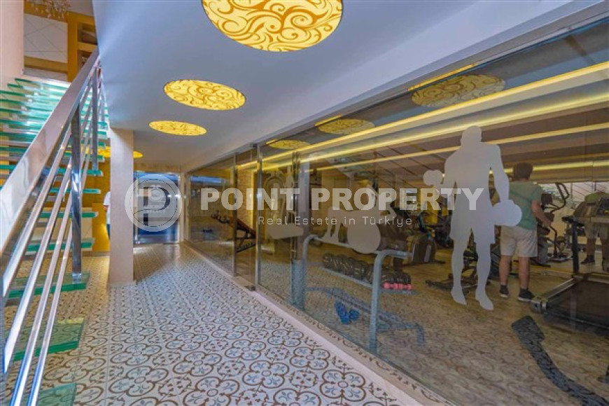 Меблированная квартира с двумя спальнями, 97м², в комплексе с инфраструктурой в центре Алании-id-2373-фото-17