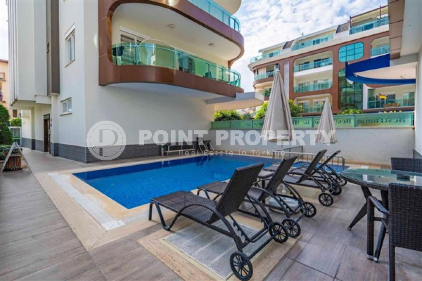 Меблированная квартира с двумя спальнями, 97м², в комплексе с инфраструктурой в центре Алании-id-2373-фото-21