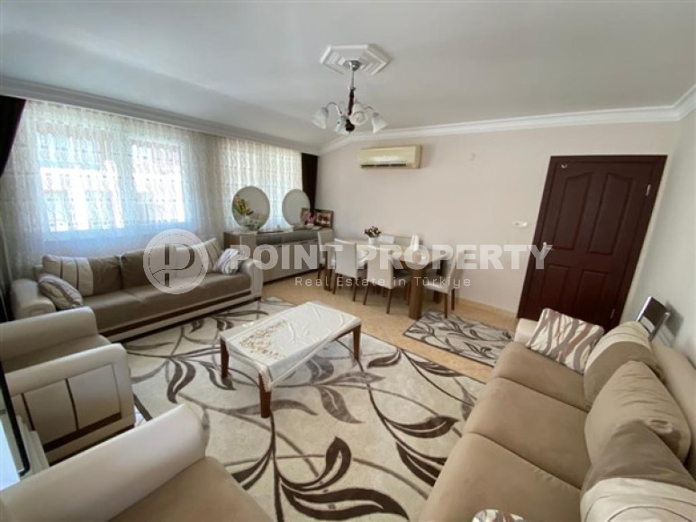 Просторная четырехкомнатная квартира 3+1 с отдельной кухней в районе Джикджилли, Алания-id-2374-фото-3