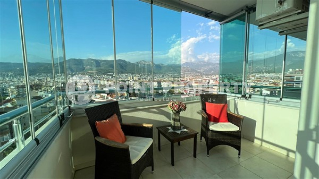 Меблированный пентхаус 4+1, 200м² с личной сауной в центре района Тосмур, Аланья, 250м от моря-id-2378-фото-25