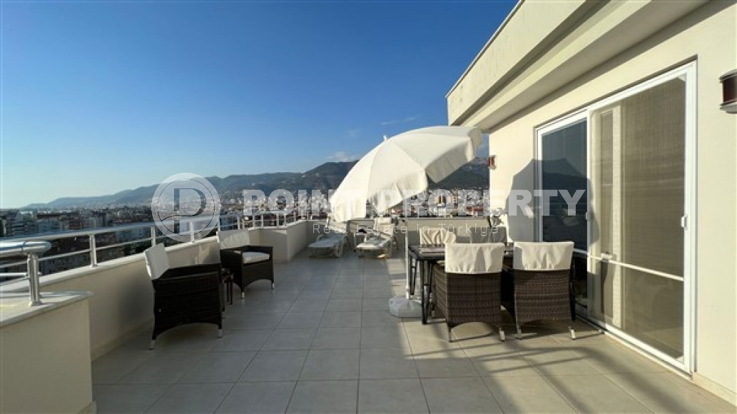 Меблированный пентхаус 4+1, 200м² с личной сауной в центре района Тосмур, Аланья, 250м от моря-id-2378-фото-39