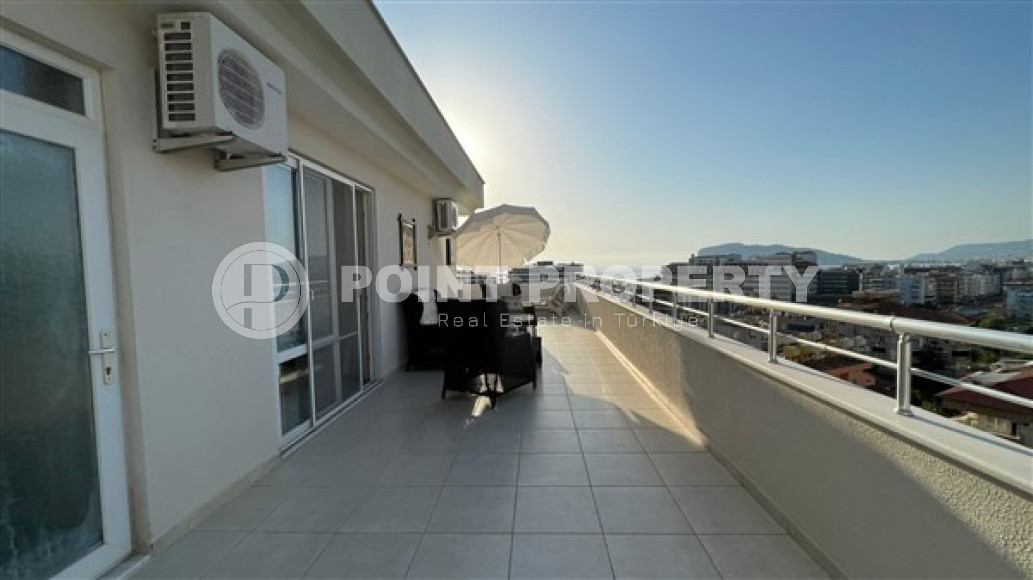 Меблированный пентхаус 4+1, 200м² с личной сауной в центре района Тосмур, Аланья, 250м от моря-id-2378-фото-46