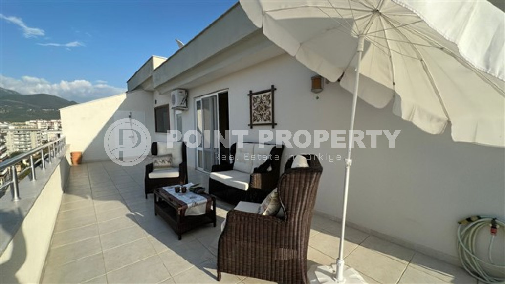 Меблированный пентхаус 4+1, 200м² с личной сауной в центре района Тосмур, Аланья, 250м от моря-id-2378-фото-47