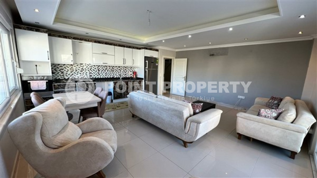 Cozy one-bedroom apartment, 110m² in a complex with a swimming pool, by the sea, in the area of Alanya - Kestel-id-2379-photo-6