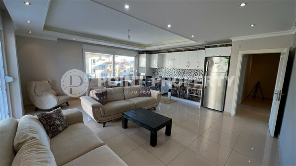 Уютная двухкомнатная квартира, 110м² в комплексе с бассейном, у моря, в районе Алании - Кестель-id-2379-фото-9