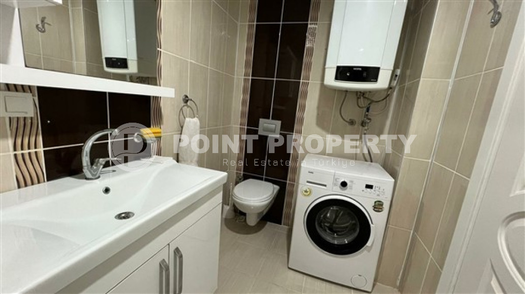 Уютная двухкомнатная квартира, 110м² в комплексе с бассейном, у моря, в районе Алании - Кестель-id-2379-фото-15