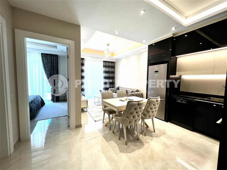 Меблированная двухкомнатная квартира, 65м², в новом элитном комплексе в Махмутларе, 650м до моря-id-2381-фото-4