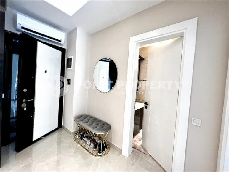 Меблированная двухкомнатная квартира, 65м², в новом элитном комплексе в Махмутларе, 650м до моря-id-2381-фото-8