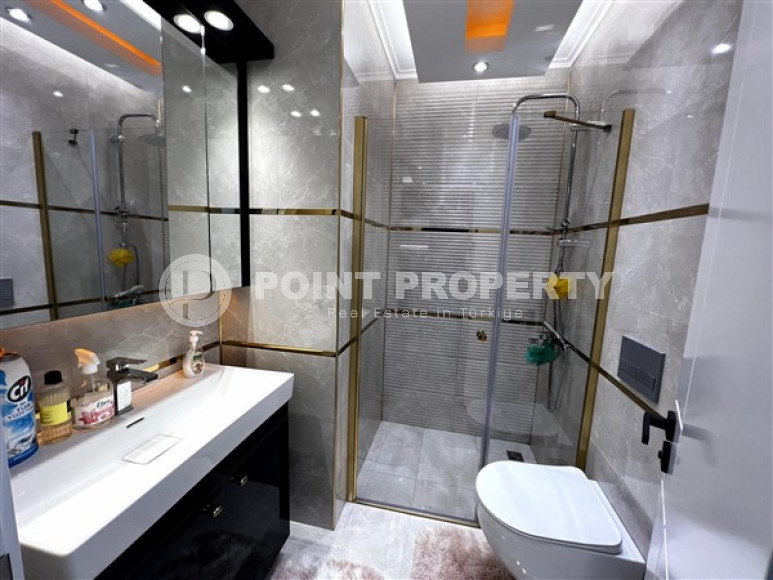 Меблированная двухкомнатная квартира, 65м², в новом элитном комплексе в Махмутларе, 650м до моря-id-2381-фото-9