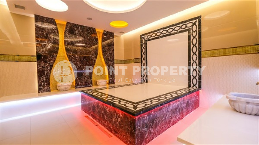 Меблированная двухкомнатная квартира, 65м², в новом элитном комплексе в Махмутларе, 650м до моря-id-2381-фото-18