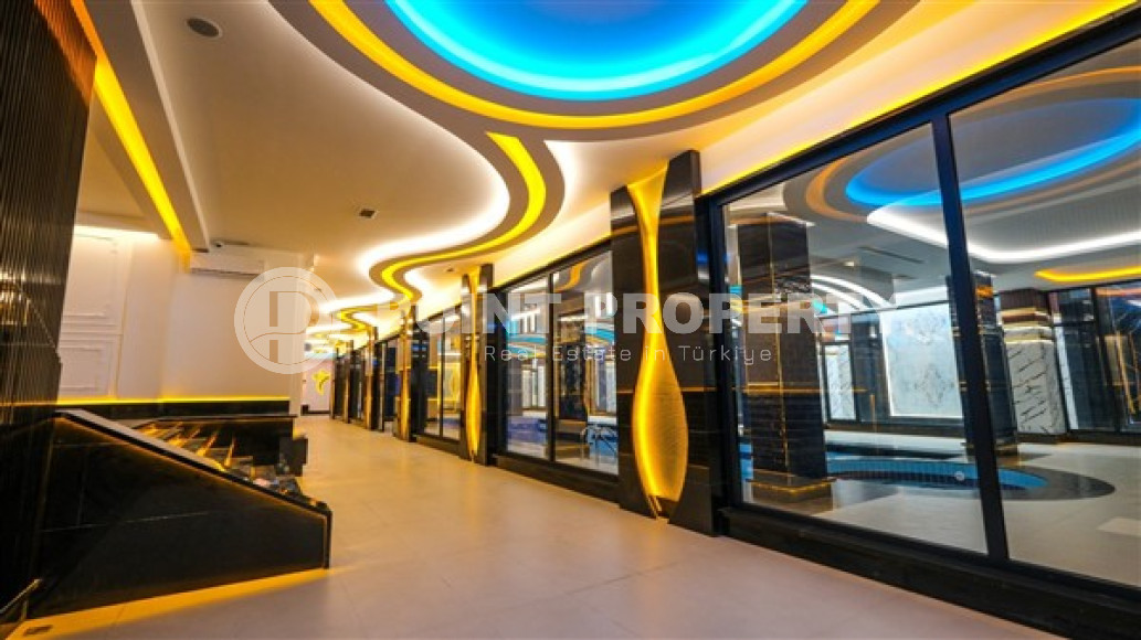 Меблированная двухкомнатная квартира, 65м², в новом элитном комплексе в Махмутларе, 650м до моря-id-2381-фото-20