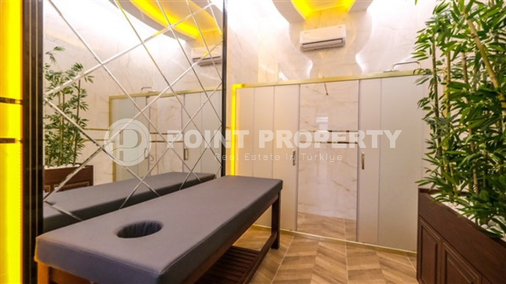 Меблированная двухкомнатная квартира, 65м², в новом элитном комплексе в Махмутларе, 650м до моря-id-2381-фото-25