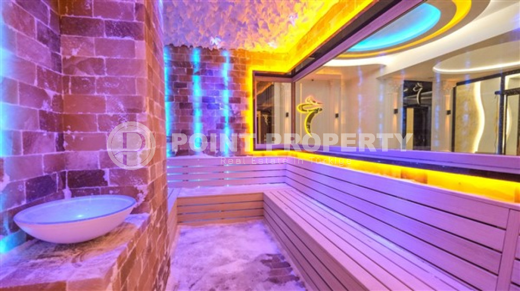 Меблированная двухкомнатная квартира, 65м², в новом элитном комплексе в Махмутларе, 650м до моря-id-2381-фото-32