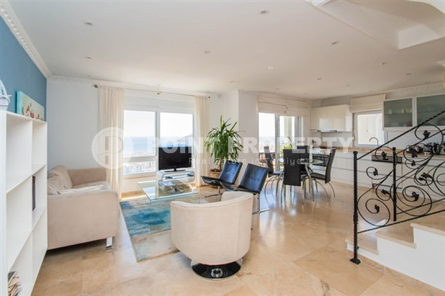 Двухуровневые апартаменты с двумя спальнями, 170м², в уютном комплексе в Джикджилли, Алания-id-2382-фото-2