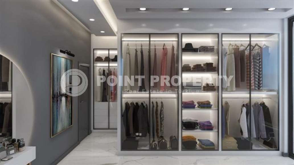 Трехэтажная вилла 460м2, с личным бассейном в Каргыджаке, 1300м до Средиземного моря-id-2384-фото-15