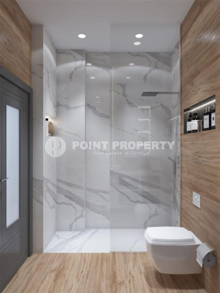 Трехэтажная вилла 460м2, с личным бассейном в Каргыджаке, 1300м до Средиземного моря-id-2384-фото-18