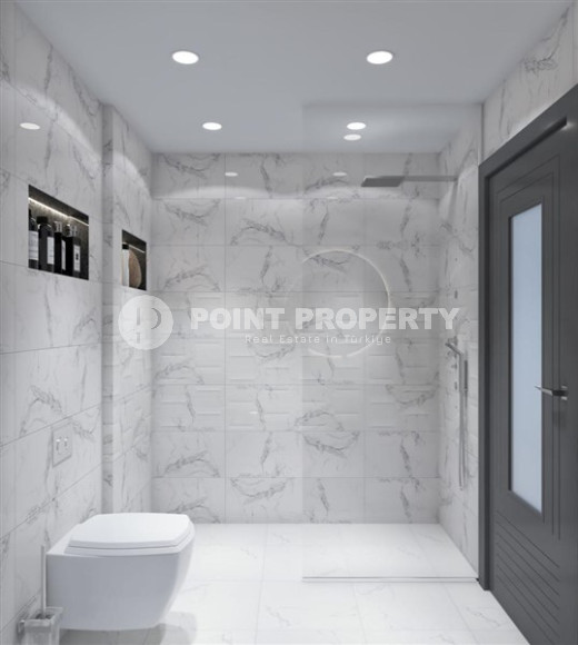 Трехэтажная вилла 460м2, с личным бассейном в Каргыджаке, 1300м до Средиземного моря-id-2384-фото-20