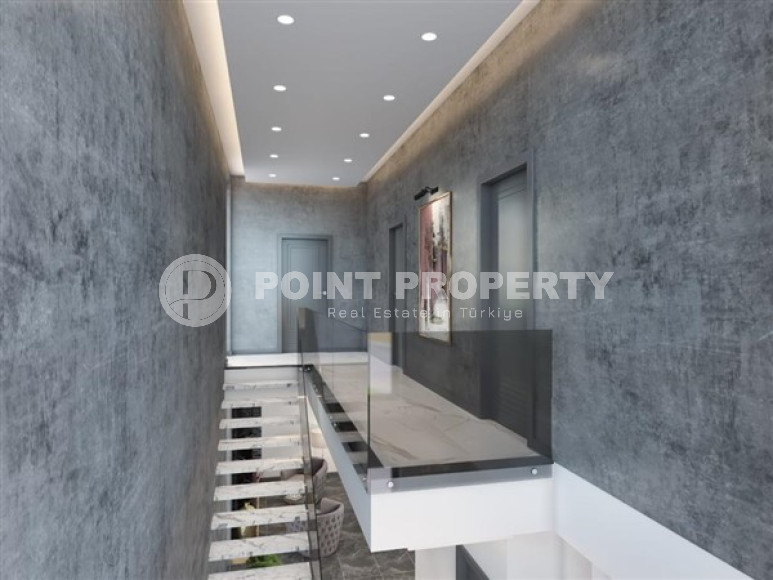 Трехэтажная вилла 460м2, с личным бассейном в Каргыджаке, 1300м до Средиземного моря-id-2384-фото-21