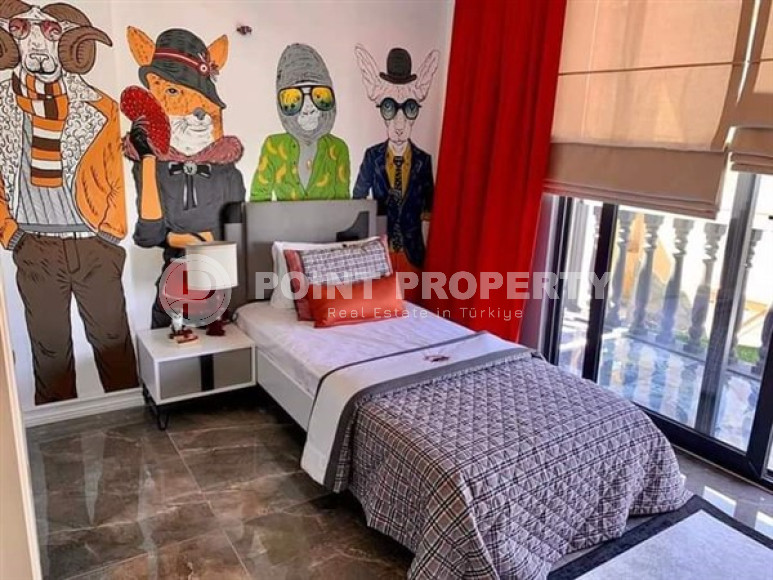 Двухэтажная вилла с видом на море 4+1, 300 м2, в районе Каргыджак, Аланья-id-2386-фото-18