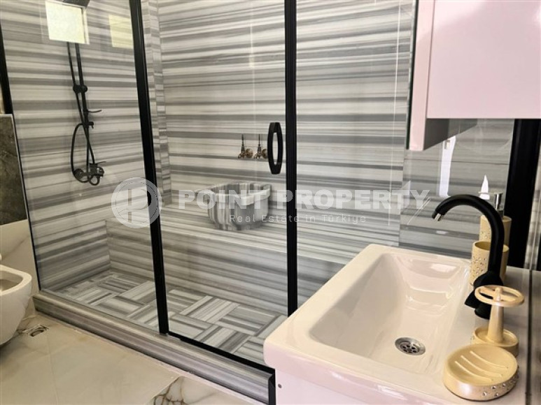 Роскошная, двухэтажная вилла 3+1, площадью 200 м2 с потрясающими видами на море, район Динек, Алания-id-2387-фото-9