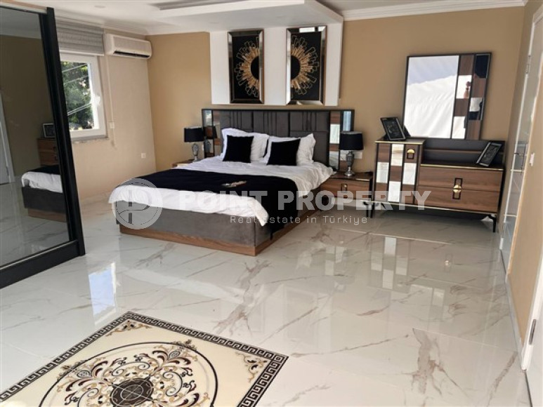 Роскошная, двухэтажная вилла 3+1, площадью 200 м2 с потрясающими видами на море, район Динек, Алания-id-2387-фото-12