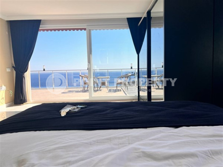 Роскошная, двухэтажная вилла 3+1, площадью 200 м2 с потрясающими видами на море, район Динек, Алания-id-2387-фото-13