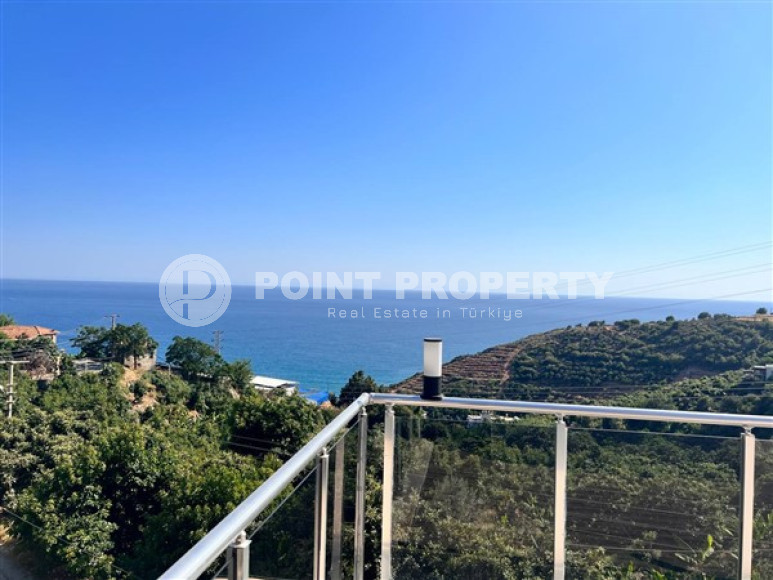 Роскошная, двухэтажная вилла 3+1, площадью 200 м2 с потрясающими видами на море, район Динек, Алания-id-2387-фото-17