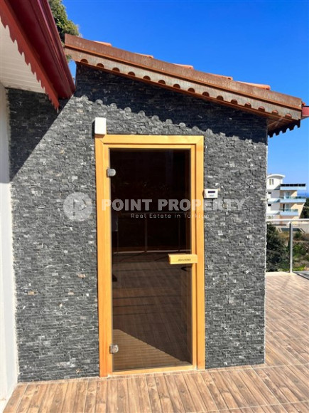 Роскошная, двухэтажная вилла 3+1, площадью 200 м2 с потрясающими видами на море, район Динек, Алания-id-2387-фото-23