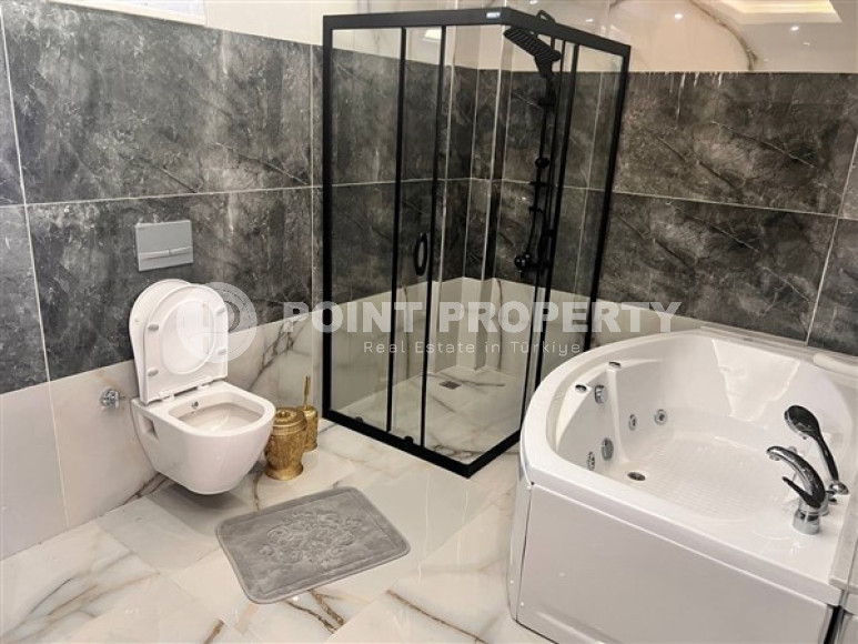 Роскошная, двухэтажная вилла 3+1, площадью 200 м2 с потрясающими видами на море, район Динек, Алания-id-2387-фото-30