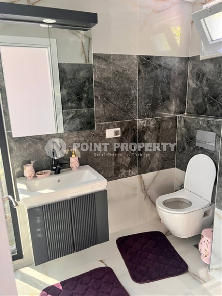 Роскошная, двухэтажная вилла 3+1, площадью 200 м2 с потрясающими видами на море, район Динек, Алания-id-2387-фото-33