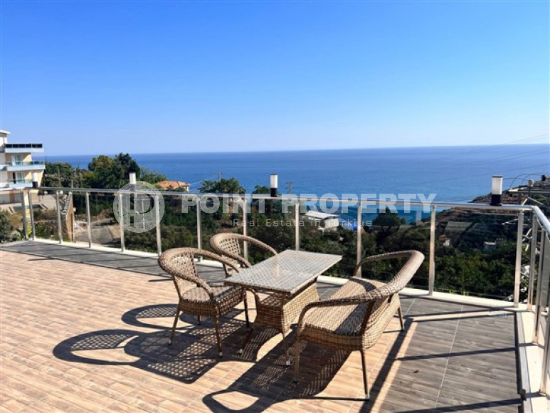 Роскошная, двухэтажная вилла 3+1, площадью 200 м2 с потрясающими видами на море, район Динек, Алания-id-2387-фото-41