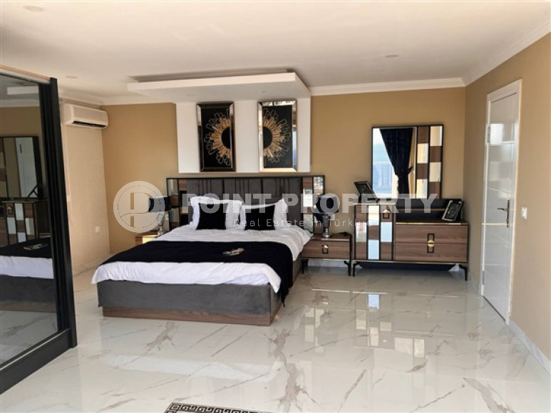 Роскошная, двухэтажная вилла 3+1, площадью 200 м2 с потрясающими видами на море, район Динек, Алания-id-2387-фото-42