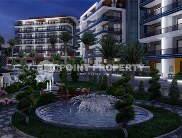 Квартира с одной спальней, 65м², в комплексе на этапе строительства в 800м от моря, Аланья, Каргыджак-id-2388-фото-5