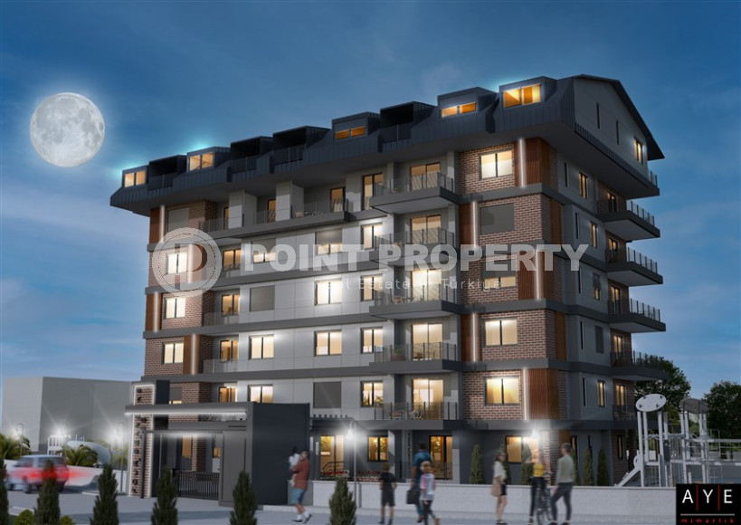 Инвестиционный проект на этапе котлована в Газипаше. Различные планировки 62-193 кв.м.-id-1205-фото-3