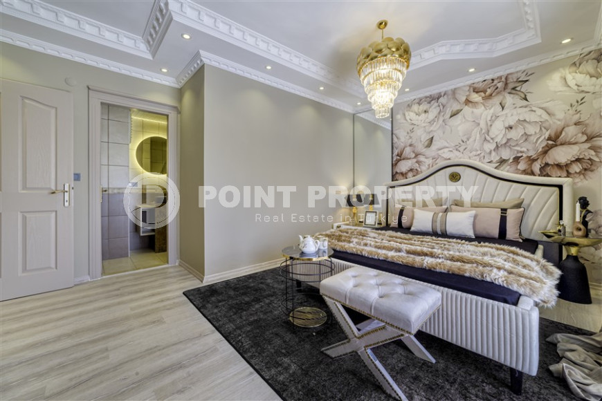Stylish spacious apartment with furniture and appliances in Cikcilli. 120 sq.m.-id-1204-photo-6