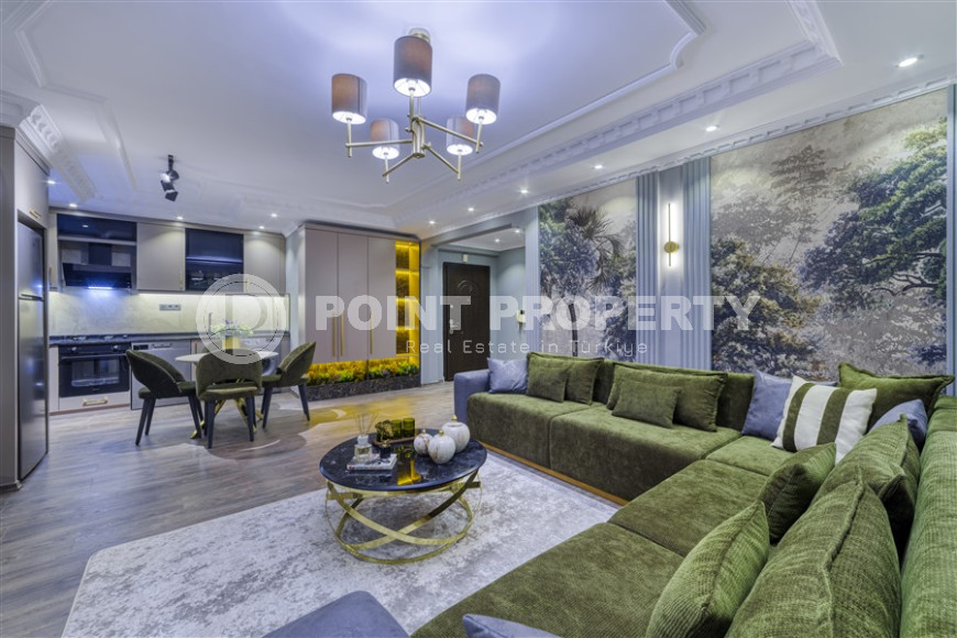 Stylish spacious apartment with furniture and appliances in Cikcilli. 120 sq.m.-id-1204-photo-11