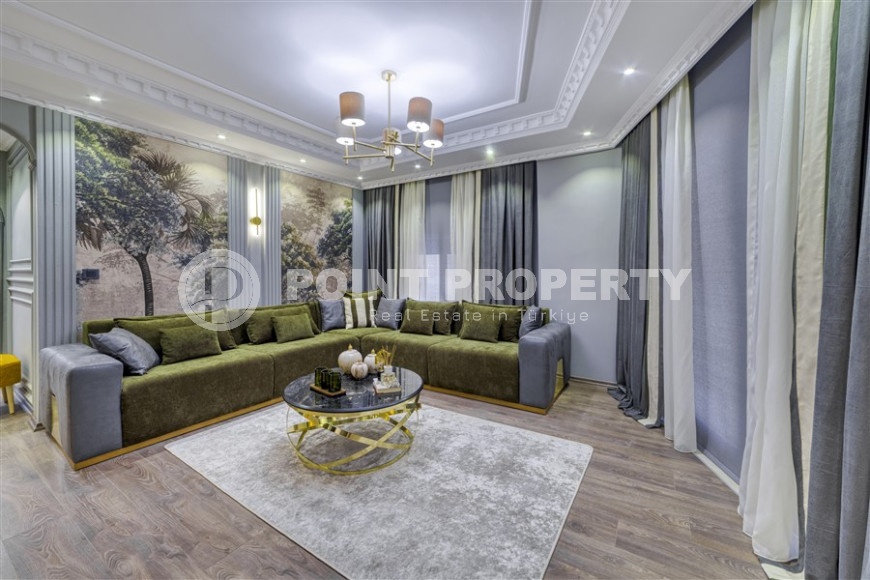 Stylish spacious apartment with furniture and appliances in Cikcilli. 120 sq.m.-id-1204-photo-12