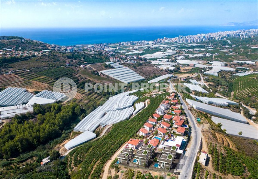 Элитный проект из шести вилл 4+1, 223– 292 м², на этапе строительства в Каргыджаке, Алания с личной инфраструктурой-id-2405-фото-3