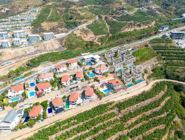 Элитный проект из шести вилл 4+1, 223– 292 м², на этапе строительства в Каргыджаке, Алания с личной инфраструктурой-id-2405-фото-4