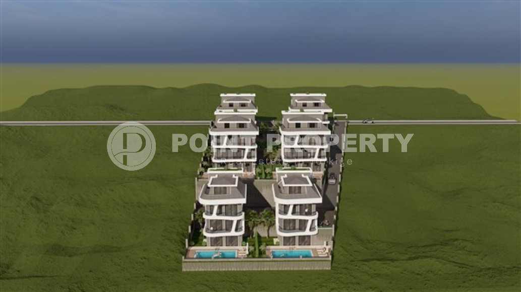 Элитный проект из шести вилл 4+1, 223– 292 м², на этапе строительства в Каргыджаке, Алания с личной инфраструктурой-id-2405-фото-11