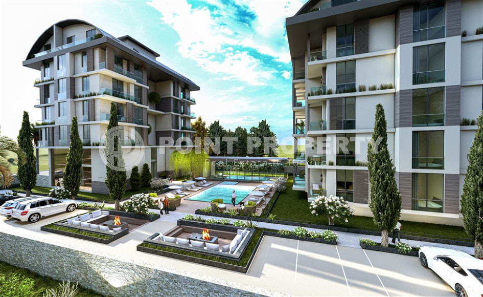 Новый проект в Каргыджаке от надежной строительной компании всего в 280 метрах от известного пляжа. 56-143 кв.м.-id-1207-фото-1