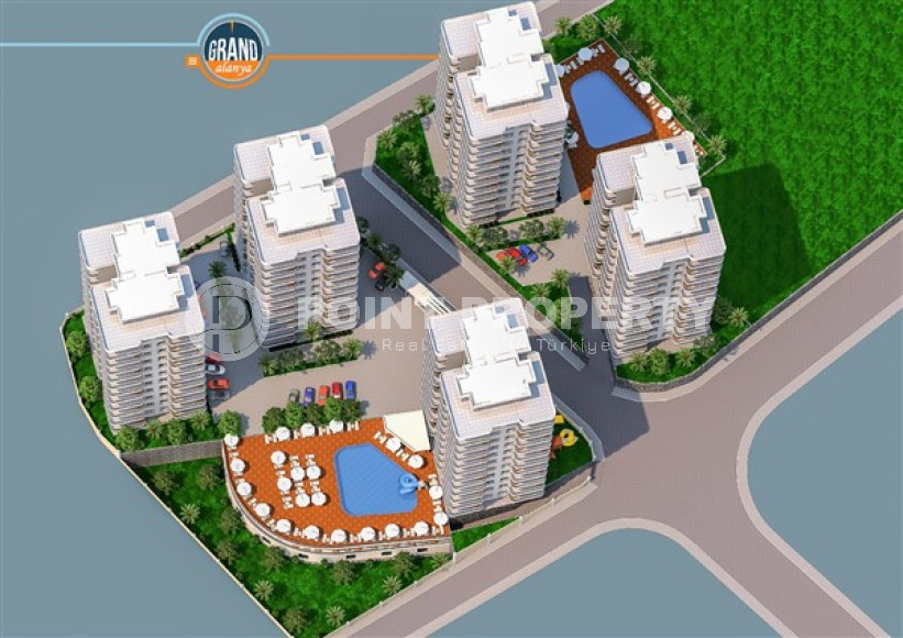 Квартиры с двумя и четырьмя спальнями, 106-226м², в новой масштабной резиденции в Махмутларе, Алания-id-2410-фото-3