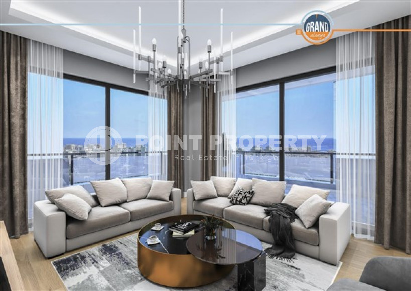 Квартиры с двумя и четырьмя спальнями, 106-226м², в новой масштабной резиденции в Махмутларе, Алания-id-2410-фото-4