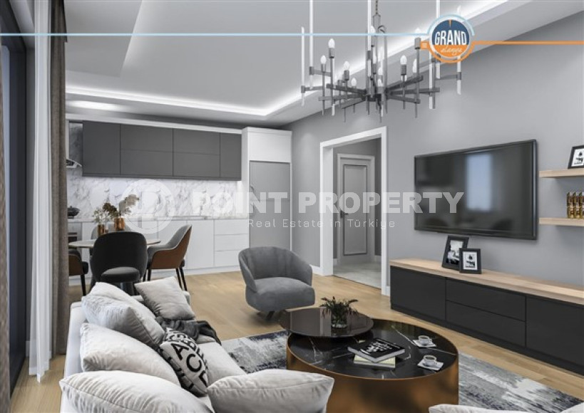 Квартиры с двумя и четырьмя спальнями, 106-226м², в новой масштабной резиденции в Махмутларе, Алания-id-2410-фото-6